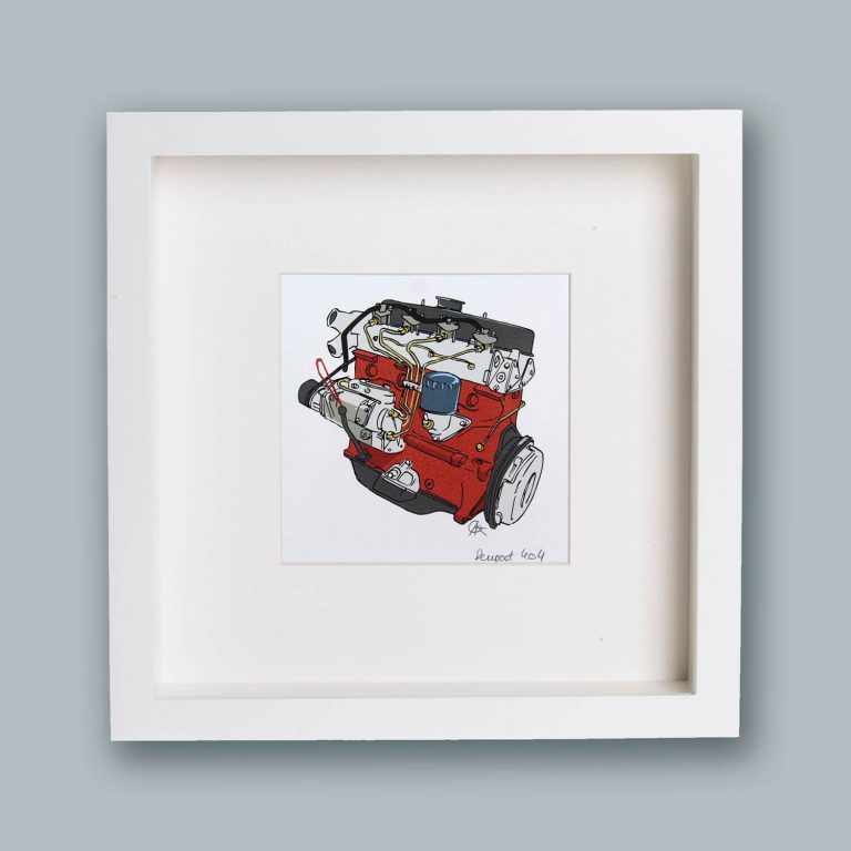 Peugeot 404 engine print 1