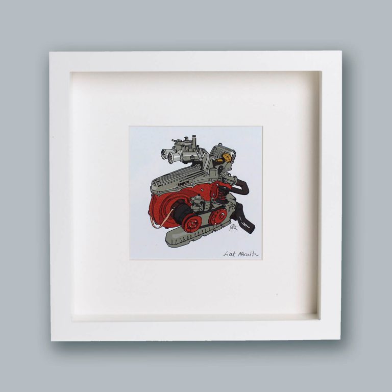 FIAT artwork framed