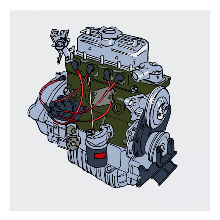 Mini Rover engine Print